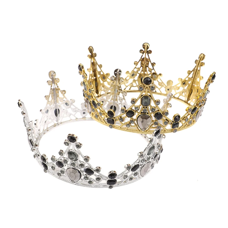 

Plastic Queen Large Crown Vintage Tiara Women Birthday Party Cake Decoration Baking Dessert Decorative Ornaments Cake Toppers
