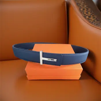 High Quality Business Men Belt Luxury Brand Designer famous Leather Belts for men Jeans Strap Male Metal Buckle work belt