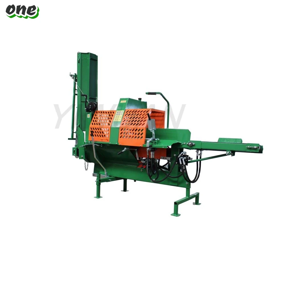 New Design 20 Ton Gasoline Wood Processor Log Splitter Wood Cutter with CE