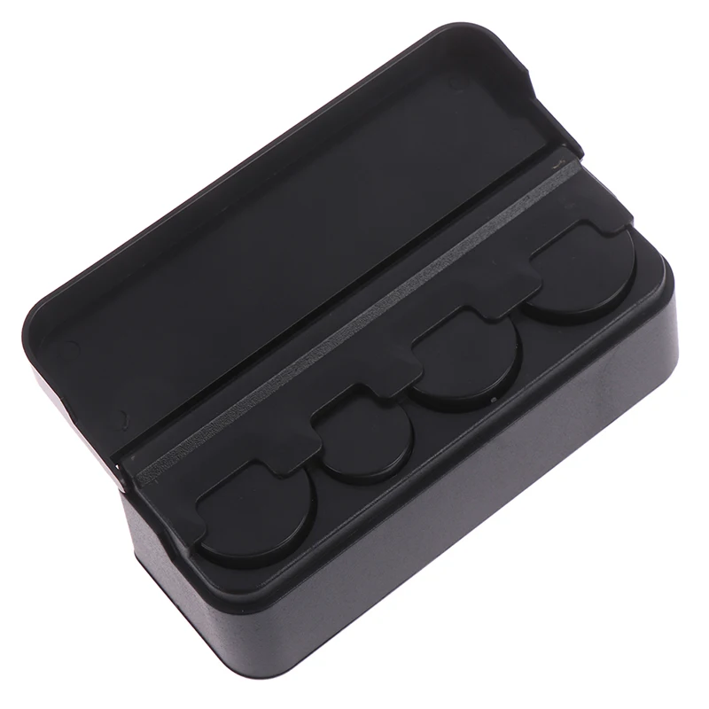 1Pcs Plastic On-board Car coin box Euro Coin Dispenser Storage Tidying Auto Coins Purse Wallet Holders Home Storage Box 3