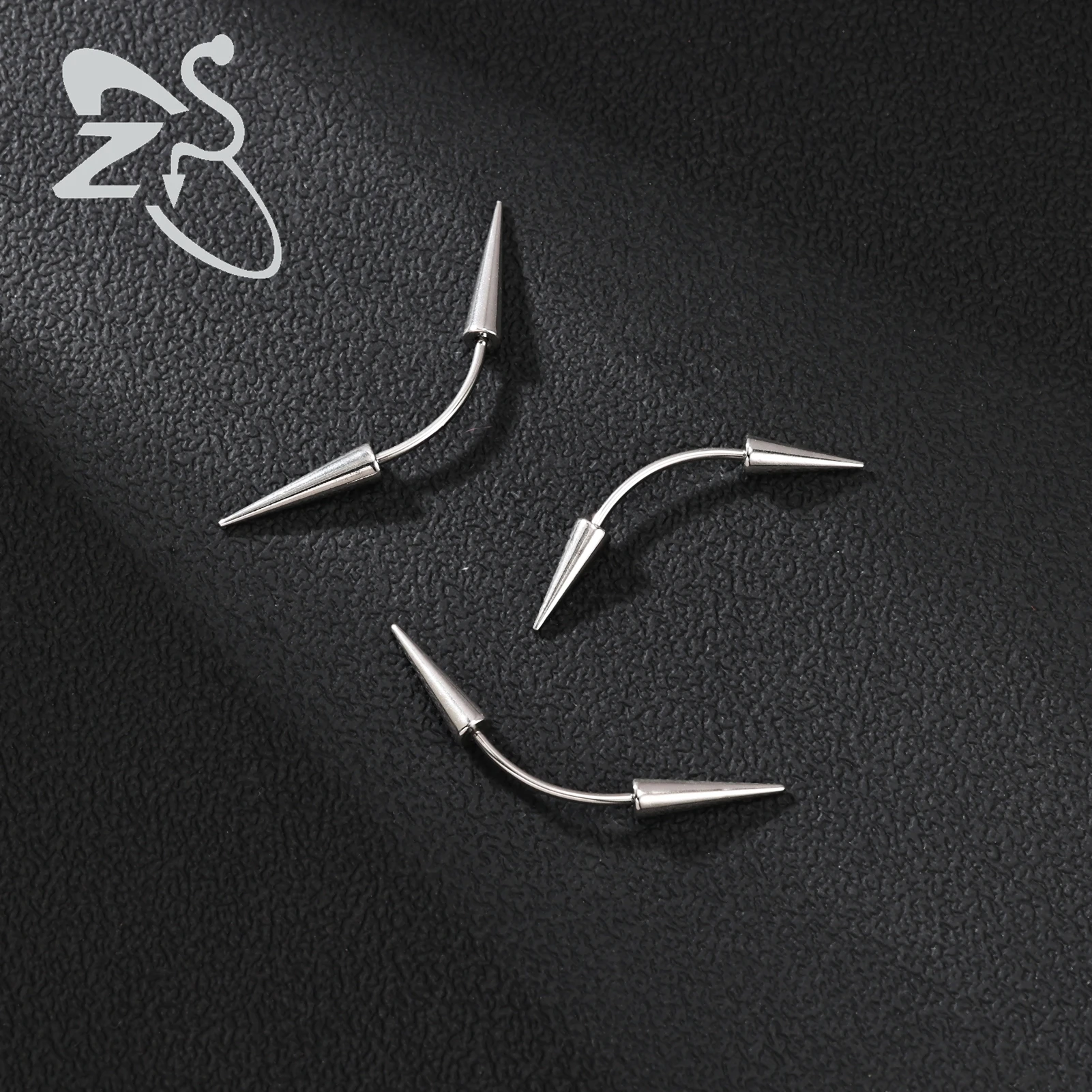 ZS 10 Teile/los 16G Edelstahl Gebogene Barbell Augenbraue Ring Außengewinde Augenbraue Stud Silber Farbe Daith Piercing Schmuck – Detail 10
