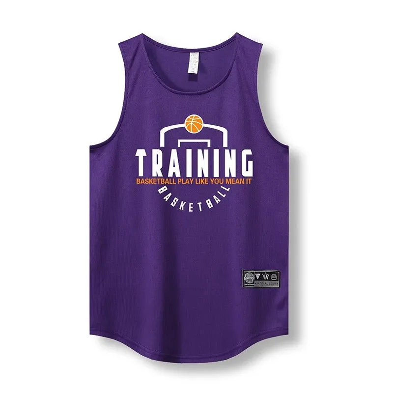 Basketball Jerseys American basketball vest for boys loose sleeveless waistcoat student playing training quick-drying jersey for summer