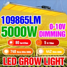 

5000W Full Spectrum Grow Light LED Phyto Lamp Plants Growth Lamp For Greenhouse Tent Flower Seeds Hydroponics Growing System LED