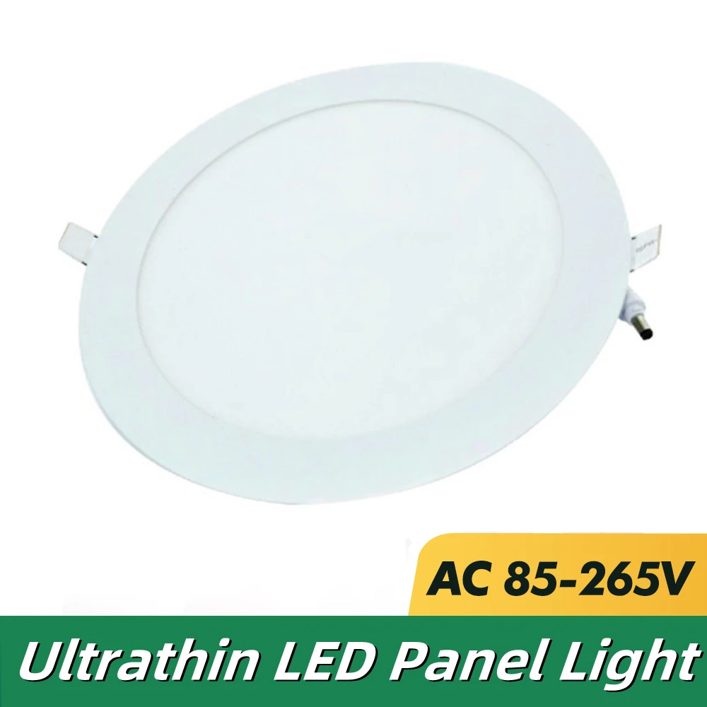 

Ultrathin LED Panel Light Ceiling Lamp Circular Recessed Downlight Round 3W 6W 9W 12W 15W 18W Spot Plafond Ledpaneel 110V 220V