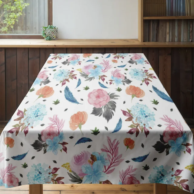 Romantic Floral Tablecloth 4