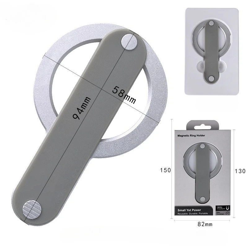 Magnetic Phone Grip Foldable Stand Wristband Holder Desktop Anti Drop Finger Strap For Iphone 17 16 Pro Max Phone Bracket, Alina Gadgets