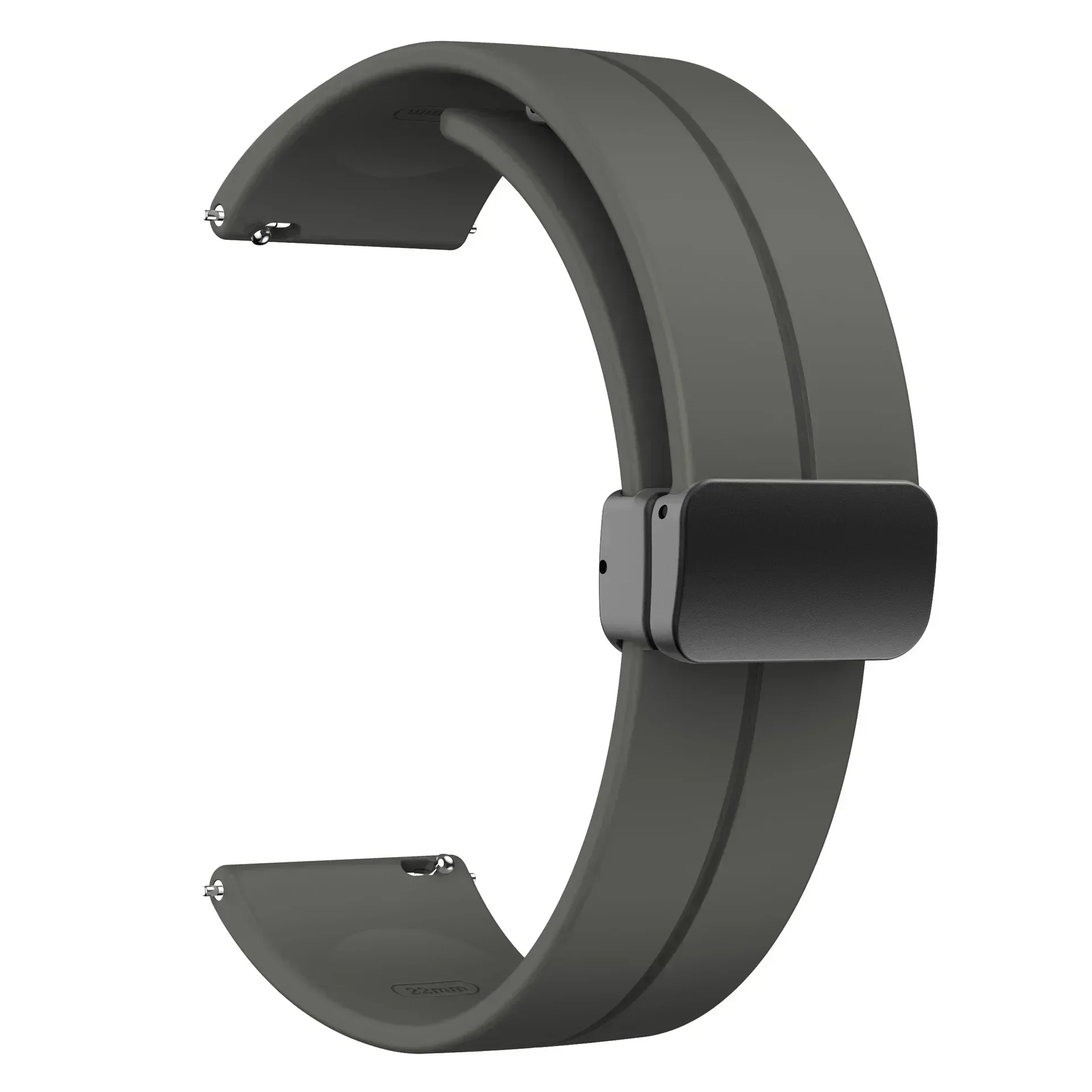 Magnetic Silicone Watch Strap, 20mm 22mm, Versatile Design