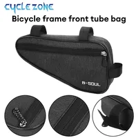 Sac triangulaire de vélo, sacs de rangement de selle de cadre de Tube avant de vélo, pochette de cyclisme vtt, sac polyvalent Durable, accessoires de vélo 2