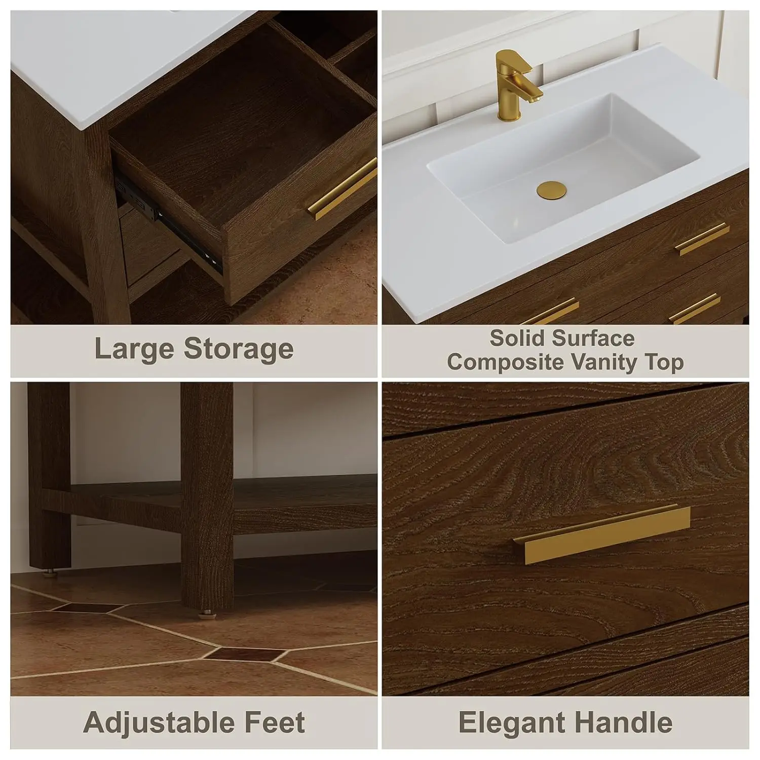 30" Farmhouse Vanity Sink 5