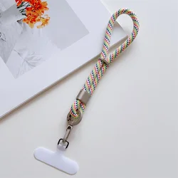Universal Adjustable Mobile Phone Lanyard with Self - Locking Anti - Drop Design - Durable Polyester Wrist Strap (Colorful)