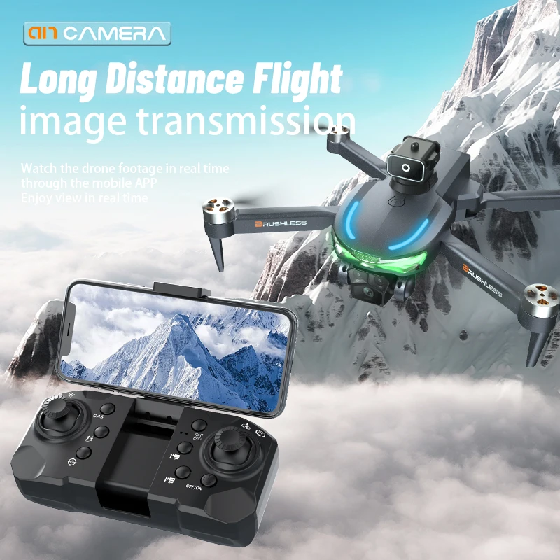 FPV 지능형 장애물 회피 브러시 모터, 광학 흐름 포지셔닝, RC 쿼드콥터 완구, A17 드론, 360 °, 8K HD, 3 카메라, 신제품