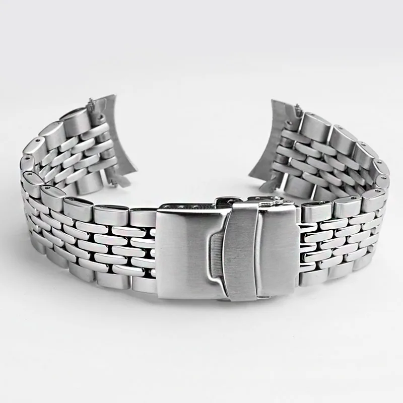 Enhanced Stainless Steel Watch Band - 22mm Strap for Seiko Water Ghost Series