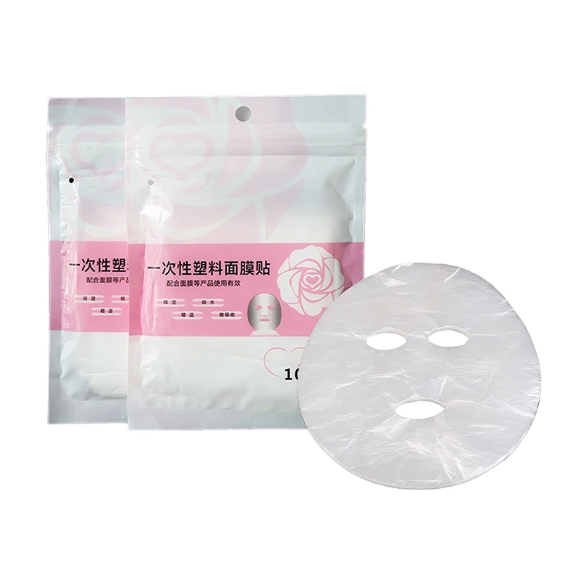 100pcsPlastic Film Skin Care Full Face Cleaner Mask Paper Disposable Paper Masks new for mp370 12 6av6545 0da10 0ax0 film mask