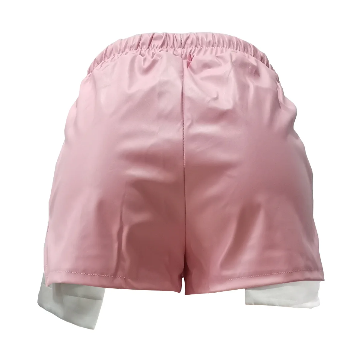 Summer Women'S Fashion Sexy Style Irregular Lacing Sexy Split Pu Leather Women'S Shorts Hot Pants Street Girl