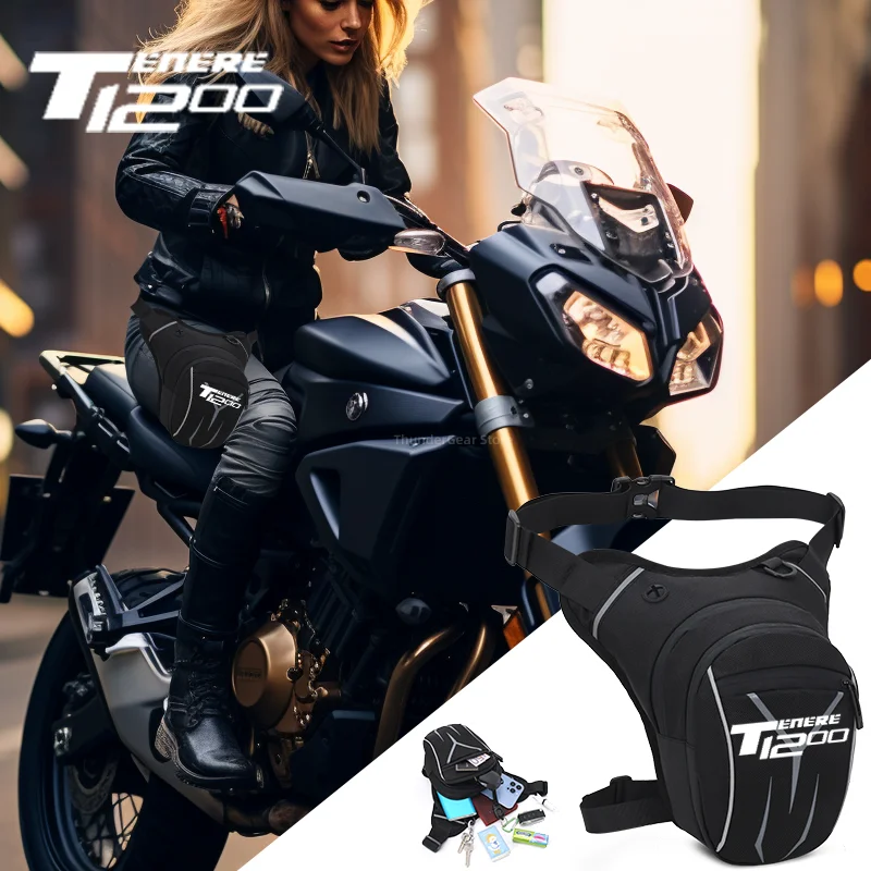 Per Yamaha Super Tenere Tenere1200 Tenere 1200 2014-2021 Moto Impermeabile Goccia Vita Gamba Borsa Coscia Cintura Hip Bum Militare