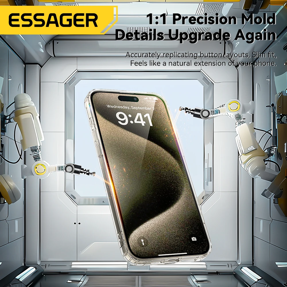 Essager Magnetic Clear Protective Case with Wireless Charging Support
