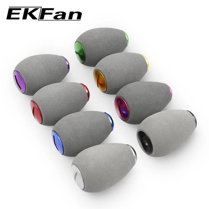 Poignée de moulinet pêche EVA grise EKFan pour roulements 7x4x2.5mm casting et spinning