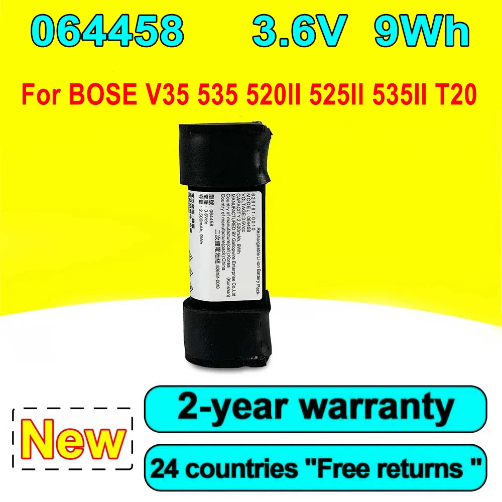 

NEW 064458 064454 High Quality Battery For BOSE V35 535 520II 525II 535II T20 Series Bluetooth Speaker 626161-0010 3.6V 9Wh