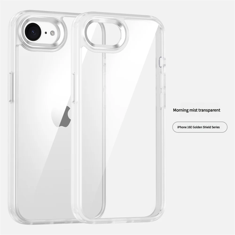 Luxury Metal Frame Transparent Acrylic Shockproof Bumper Cover