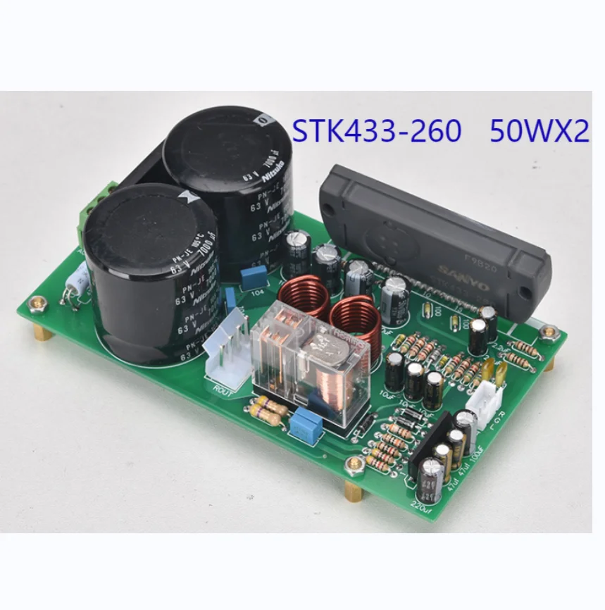 

Fever Design STK433-260 Thick Film 50WX2HIFI Amplifier Kit/Finished Board