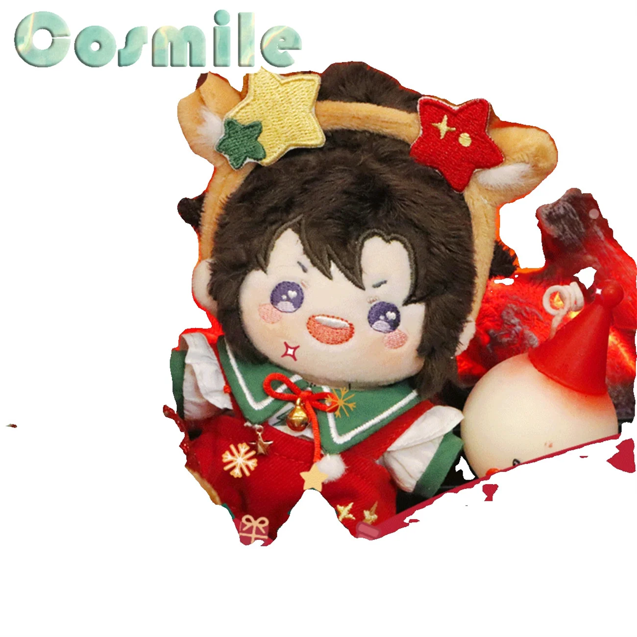 

Великолепный мастер демонического культивирования необманутый Wuxian Wangji новогодний Рождественский костюм плюшевый 10 см кукольная одежда KZ