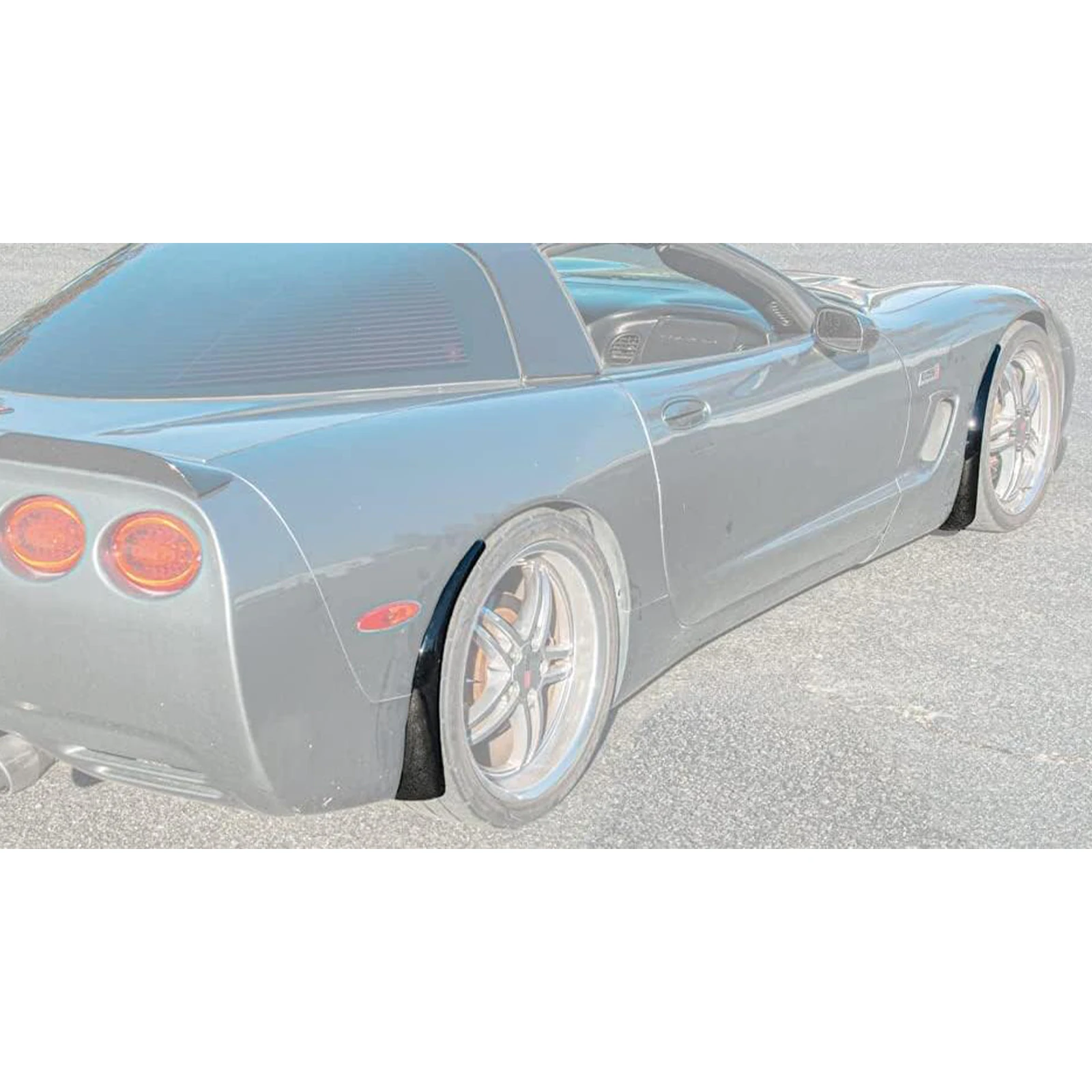 Chevrolet Corvette C5 1997-2004 모든 모델 전면 후면 확장형 머드 플랩 스플래시 가드 자동차 액세서리 글로시 블랙