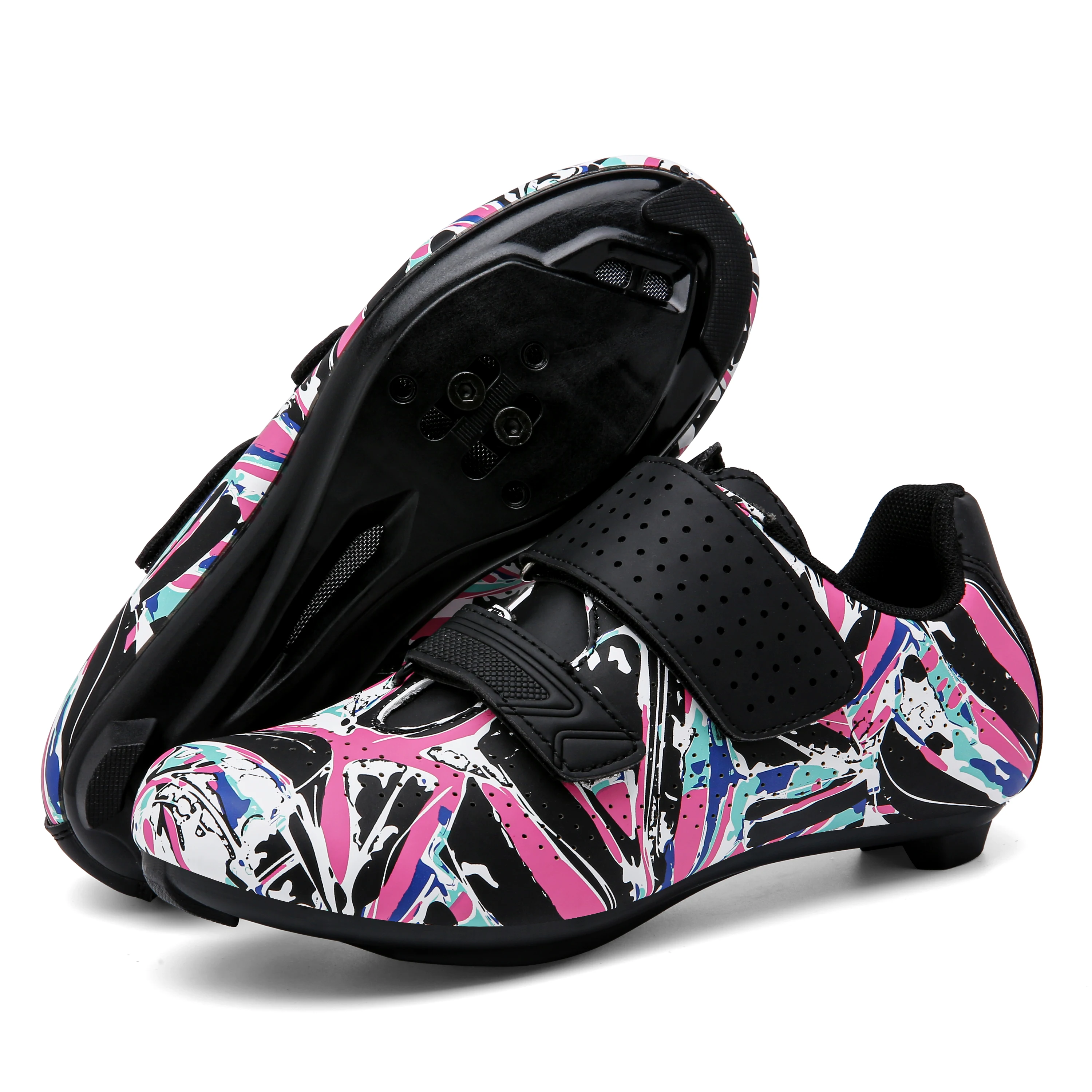 Road Bike Shoes Women Flat MTB Cycling Sneakers Self-locking Racing Bicycle Shoe Cleat Mountain SPD Clits Footwear 37-42 4