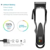 LED Display Hair Cutting Machine Professional Hair Trimmer Electric Hair Clipper Dual Use Barber Razor 4