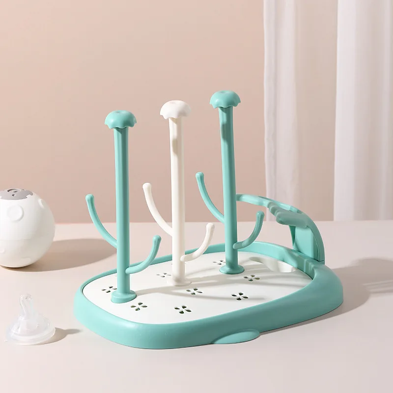 Cute Whale Baby Bottle Dry Rack Baby Bottle Brush Drain Drying Racks Cleaning Dryer Drainer Storage Drying Rack bottle drying rack baby bottle drying rack feeding bottle drying rack