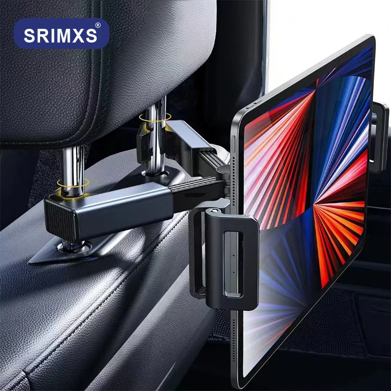 KDD Car Headrest Tablet Holder Mount - 360°Adjustable IPad Car