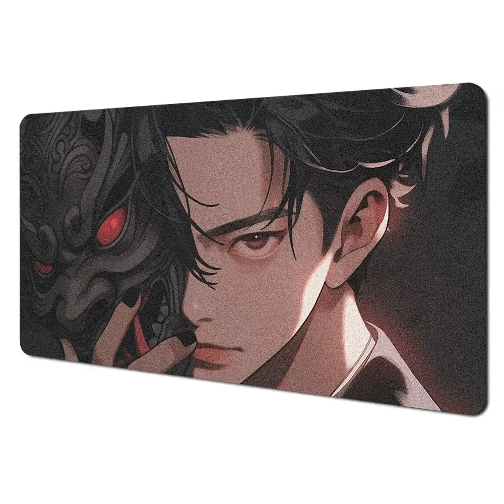 Mask anime girl Mouse Pad Large Computer Office Game Table Mats XL Rubber Anti-slip Gaming Keyboard Mousepads Long Desk Pads