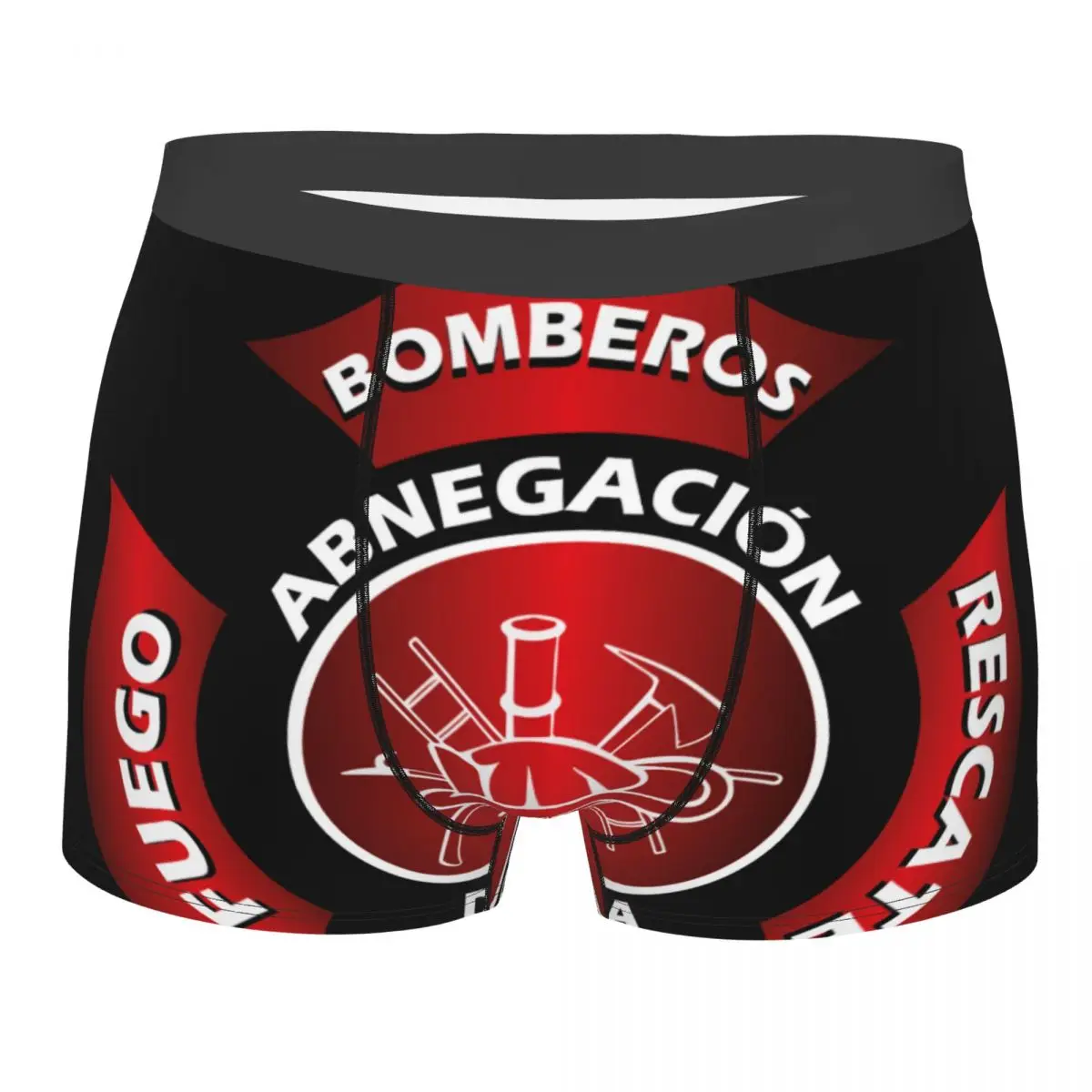 Bomberos Firefighter Underwear Maschile Stampato Personalizzato Pompiere Fire Rescue Boxer Shorts Mutandine Slip Mutande Traspiranti