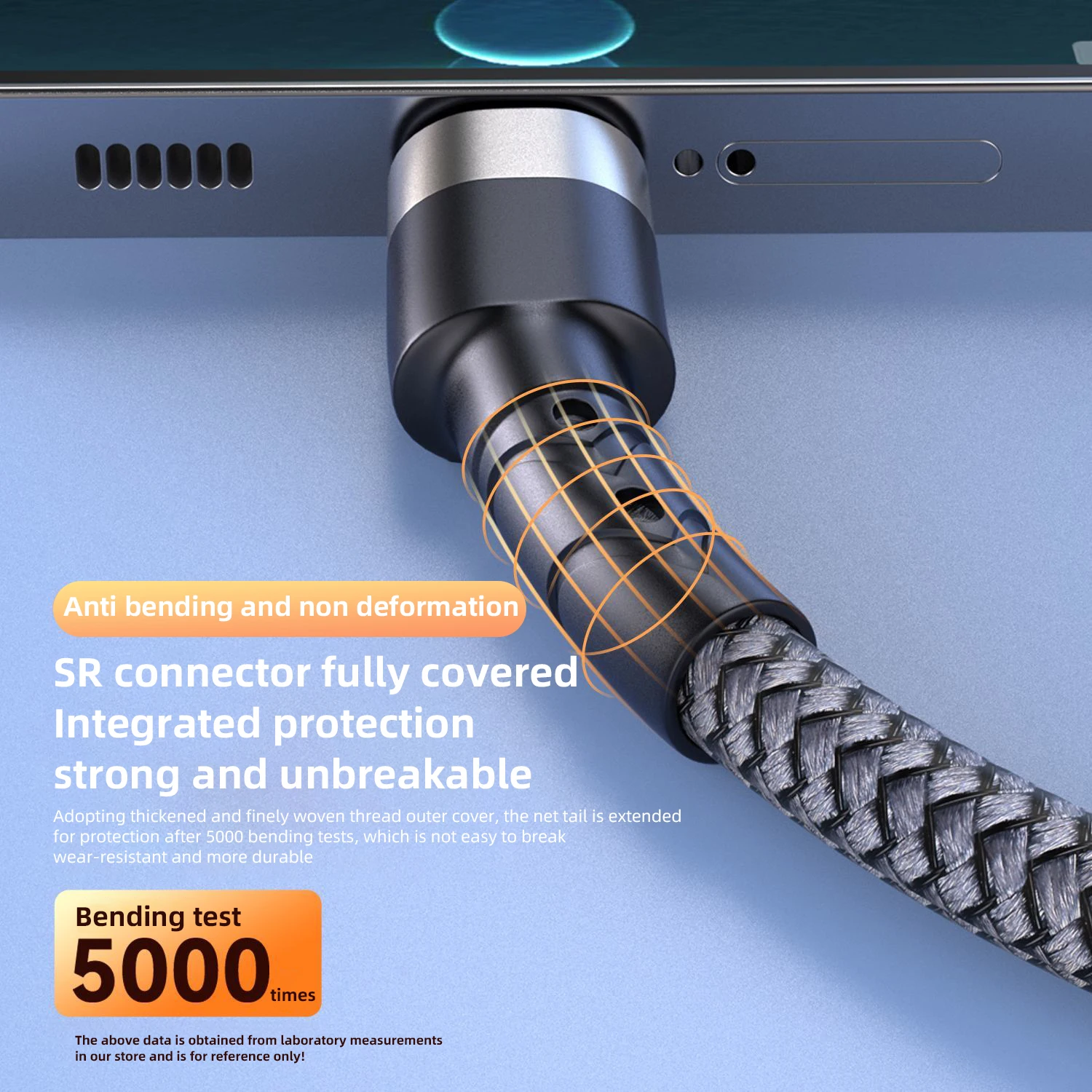 100W 1M 알루미늄 합금 나일론 편조 데이터 케이블, USB A to Type C 휴대폰 고속 충전 데이터 코드, USB-C PD 퀵차지 케이블