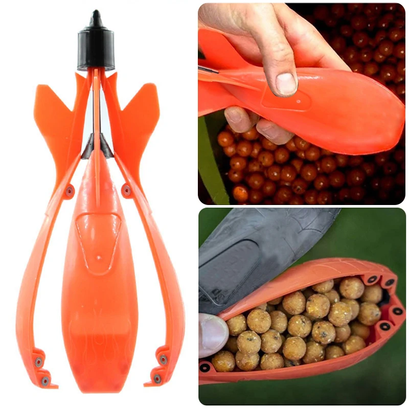 Rocket feeder pour lancer d'appâts en pêche à la carpe - Bateau amorceur et spomb flottant