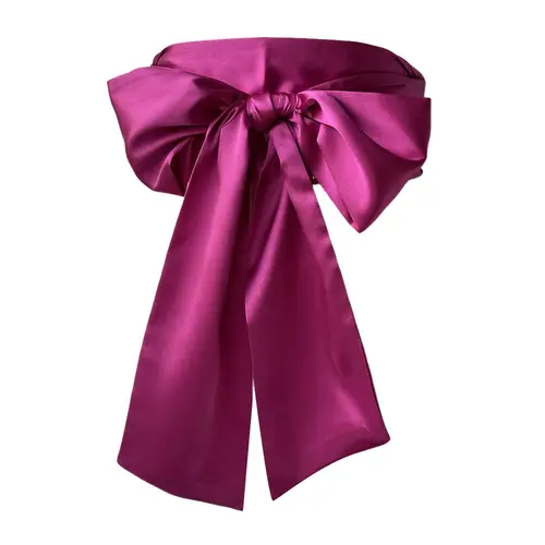 Satin Silk Bow Corset Waist Belt Wide DIY Bowknot Fabric Ribbon Cummerbunds Decorative Waist Cover For Women Lady Girl Bridal - Image 14