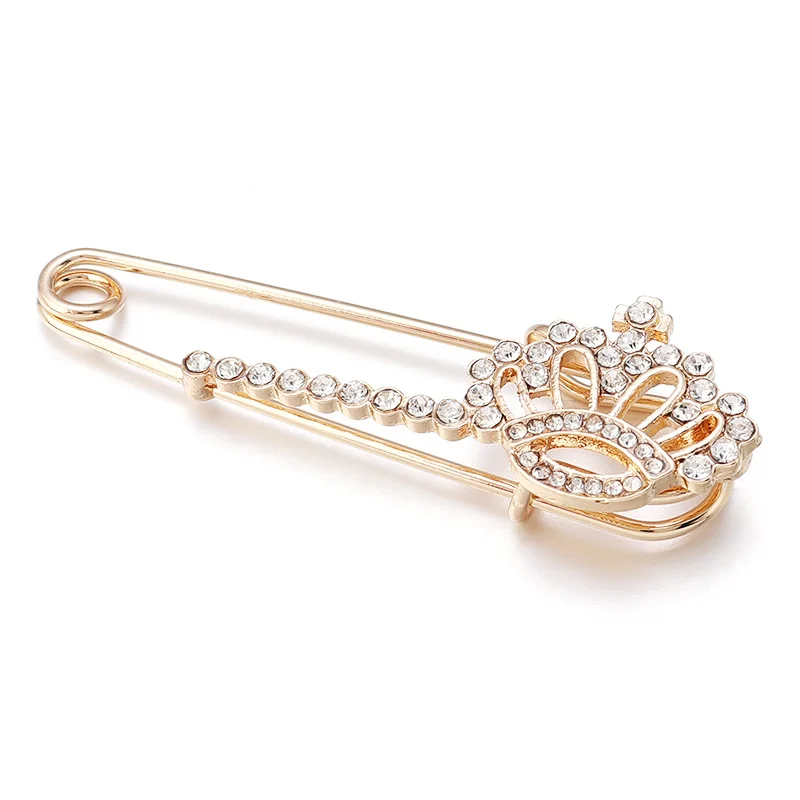 10 Spille Da Bavero Con Strass Color Argento - Clip Portachiavi E Decorazione Abiti - Luccicanti E Versatili - 2