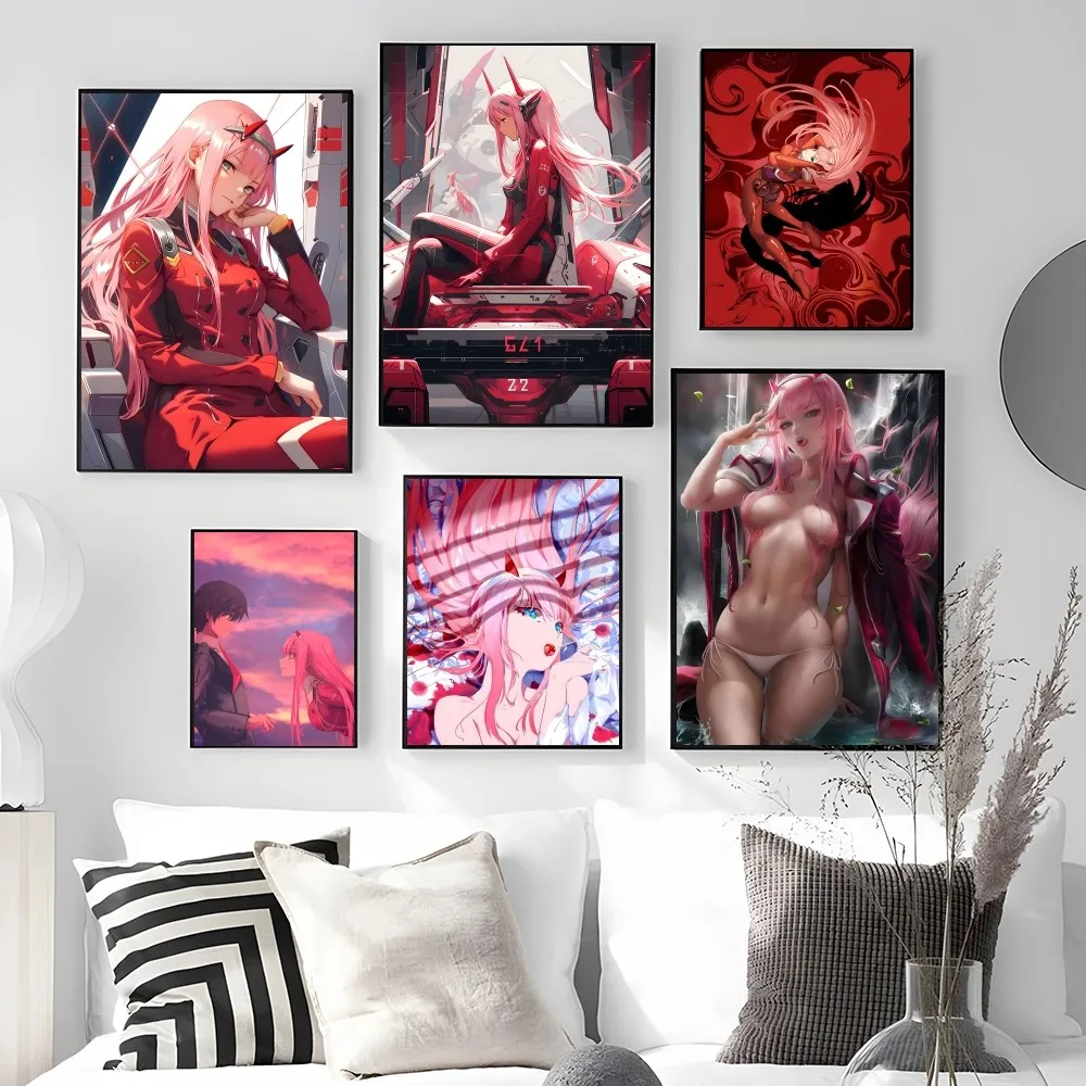 

Anime 002 Franxx Poster Home Room Decor Livingroom Bedroom Aesthetic Art Wall Painting Stickers