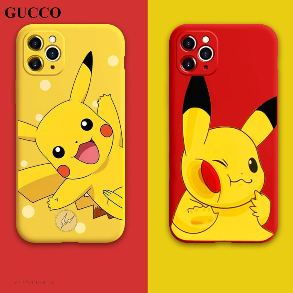 Pokemon Kawaii Pikachu Coque Iphone Case Aesthetic Trends For Iphone X Xs 12 11 Pro Max Xr 7 8 Plus Se 6 6s Female Male Y2k Phone Case Covers Aliexpress