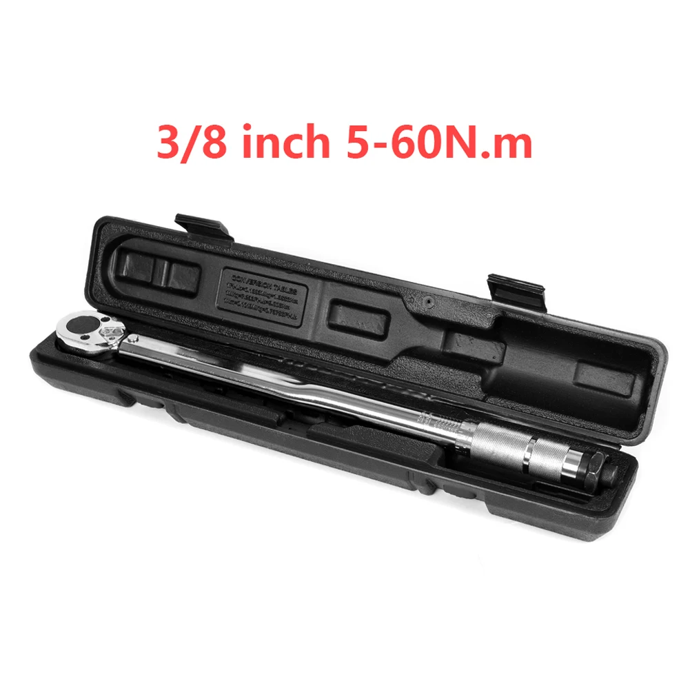 5-150N.m Torque Wrench 1/2 3/8 1/4 Inch Square Drive Precise Preset Reversible Ratchet Key Adjustable Torques Key Hand Tool
