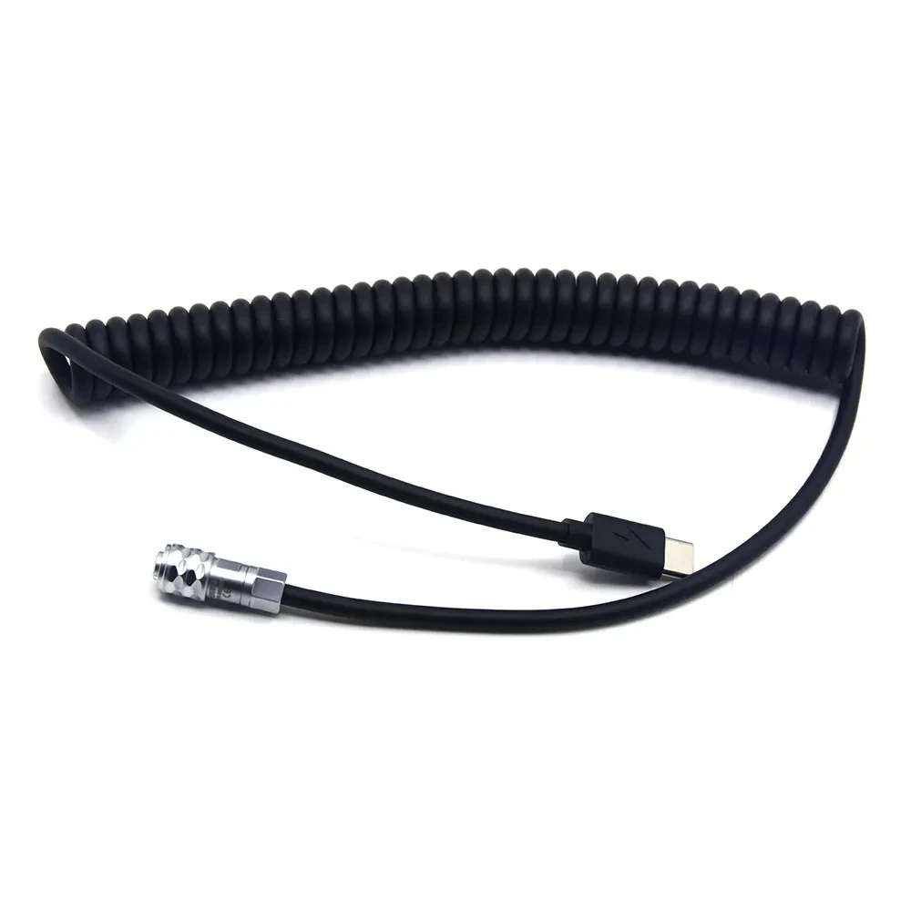 Con Lndicator Light Usb Type C Spring Power A 2 Pin Plug Per Bmpcc Blackmagic Pocket Cinema Camera 4K 6K Photography Pd Cable