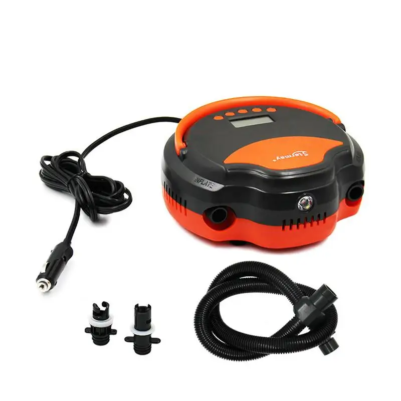 

Paddle Board Pump Portable Electric Air Pump With LED Light Intelligent Electric Air Pump 12V DC Car Connector For Inflatable