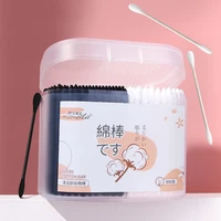 300Pcs/Box Double-ended Cotton Swabs Black And White Dual Color Cosmetic Cotton Swabs 1