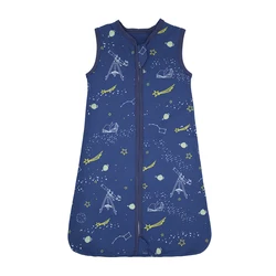 Infant Summer Sleepsack - Lightweight Cotton Baby Sleepwear with Starry Sky Design - 75cm(9-18M) (Space)