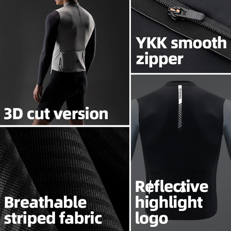 ROCKBROS color blocked cycling jersey man summer MTB road breathable comfort cycling maillot 3D cut racing bicycle shirt