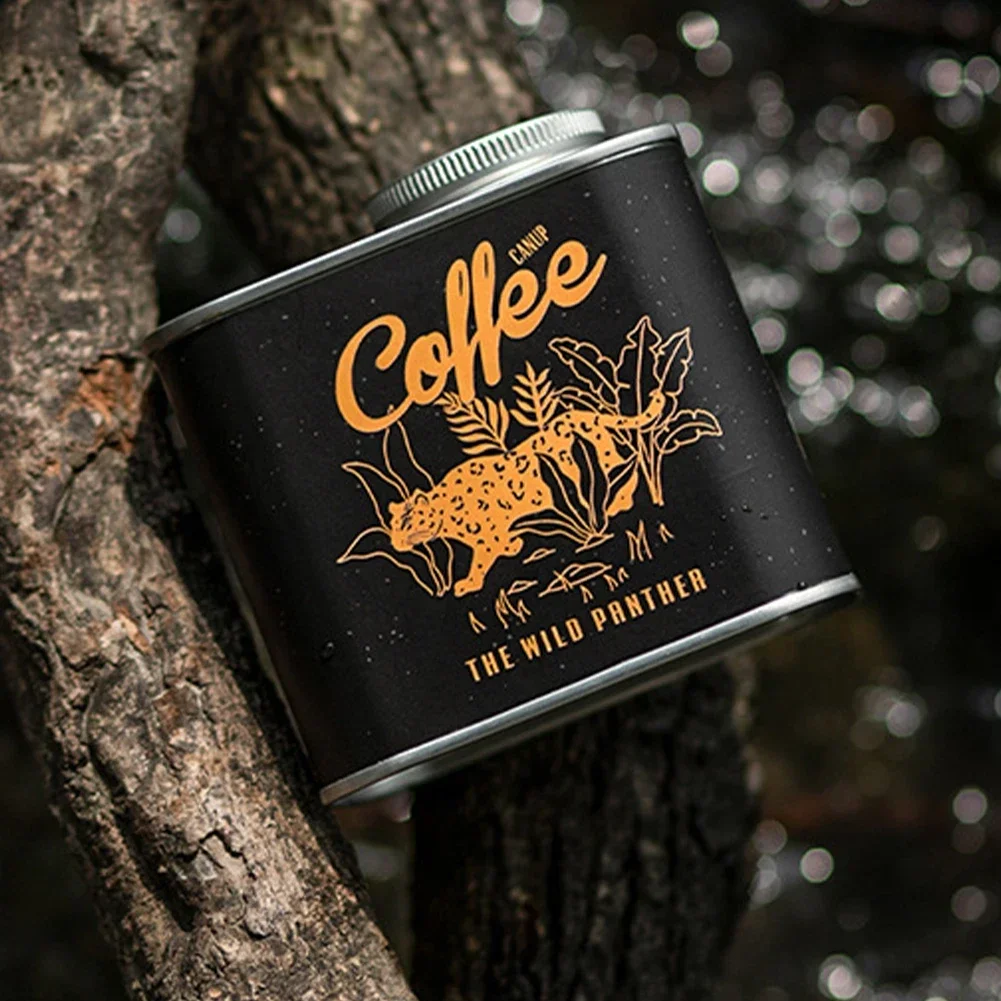 Coffee Bean Sealed Storage Can Portable Camping Tin Box Household Moisture-proof Food Grade Fresh-keeping Breathing Tin Can 1pc storage box storage jar storage can storage sets household storage sets
