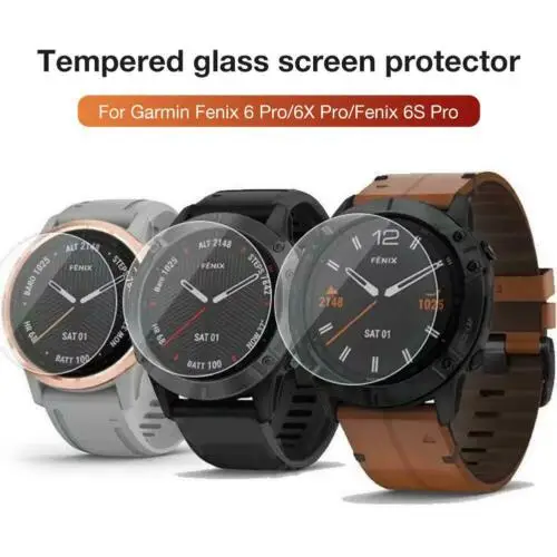 5-1Pack กระจกนิรภัยสําหรับ Garmin Fenix 6S 6X Pro Sapphire HD