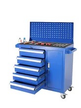  Thickened Industrial Heavy Tool Cart Drawer Workshop Mobile Auto Repair Tool Cart Multi-functional Hanging Board Tool Cabinet 