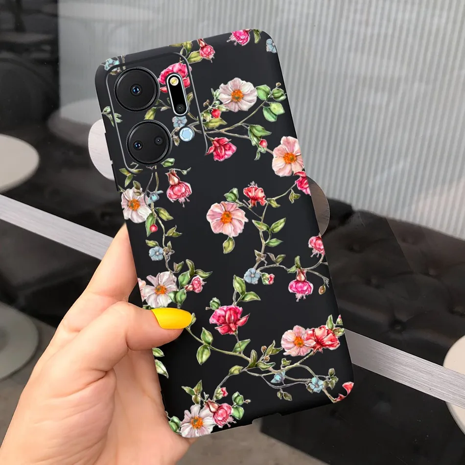 Beautiful Girl Sunflower Soft Silicone Bumper Phone Case