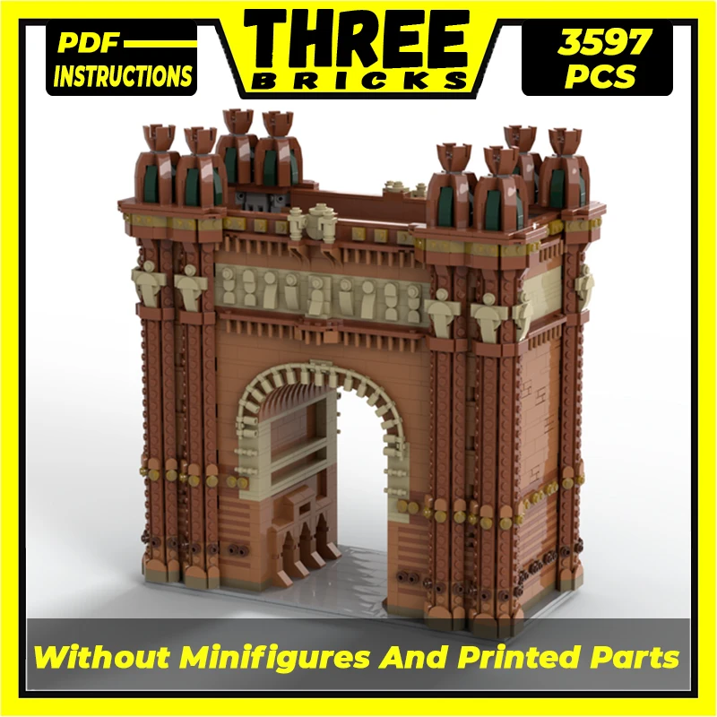 

City Street View Model Moc Building Bricks Barcelona Monument Technology Modular Blocks Gifts Christmas Toys DIY Sets Assembly