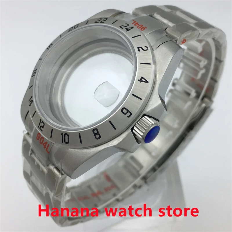 

BLIGER 40mm silver stainless steel case sapphire glass fit NH34 35 36 ETA2824 PT5000 movement Jubilee Oyster bracelet